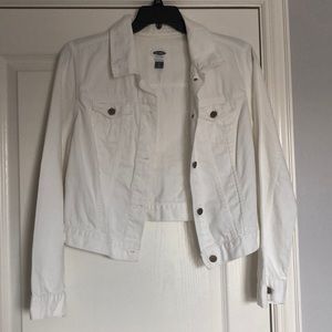 Old Navy White Denim Jacket